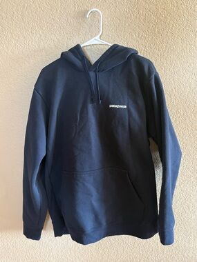 Patagonia Dark Navy Pullover Hoodie with Small Chest Logo